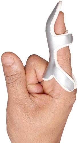 Tynor Cure Plastic Plain Frog Finger Splint, Color : White