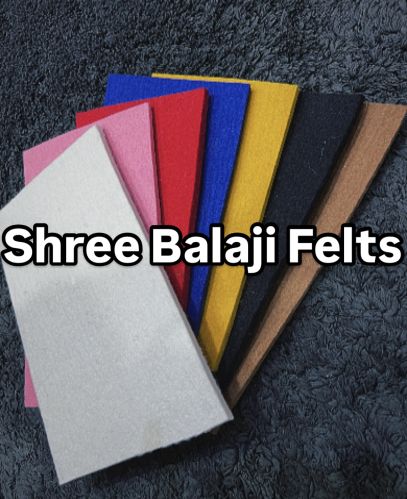 Multi Color Plain Wool Felt, Thickness : 0-10mm