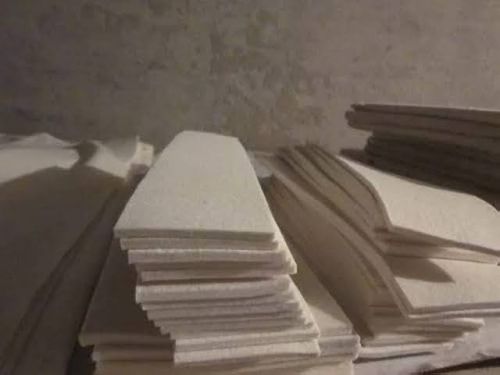 Plain White Wool Felt Pads, Color : Creamy, Grey