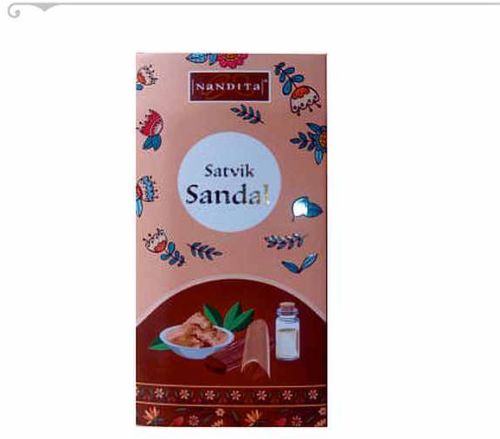 Sandalwood Satvik Sandal Dhoop Sticks, Brand Name : Nandita