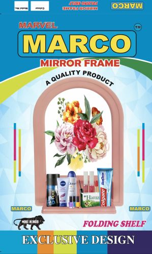 Glass Bathroom Mirror, Color : Multicolour Medium, 12 * 18, 12*18