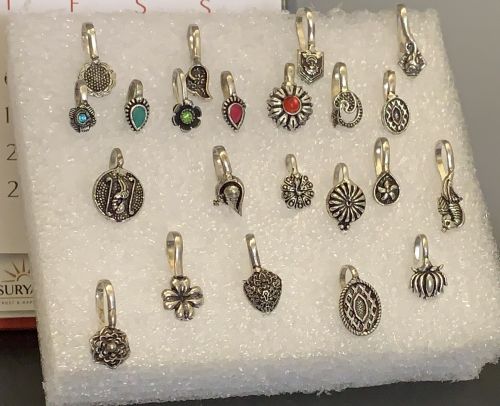 Magical Trend Polished Metal Oxidized Nose Pins