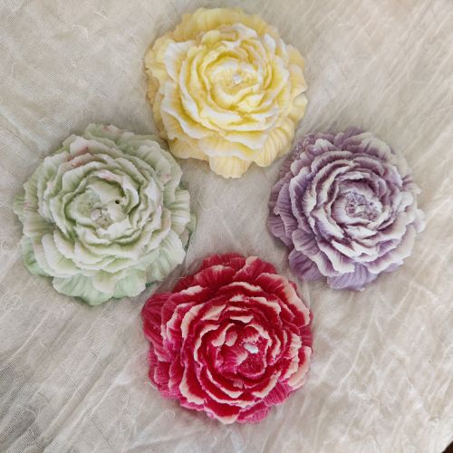 Perfumed Candles, Shape : Round, Technics : Handmade