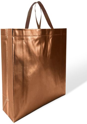 Glossy Woven Tote Bag 14 X 12 Inch for Retail, Branding, Gifting