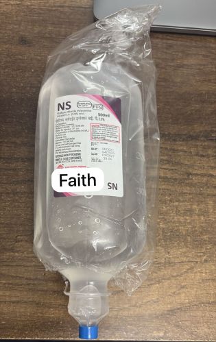 1000 Ml Sodium Chloride Injection, Color : Transparent