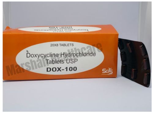 Doxycycline Hydrochloride Capsules, Form : Tablet