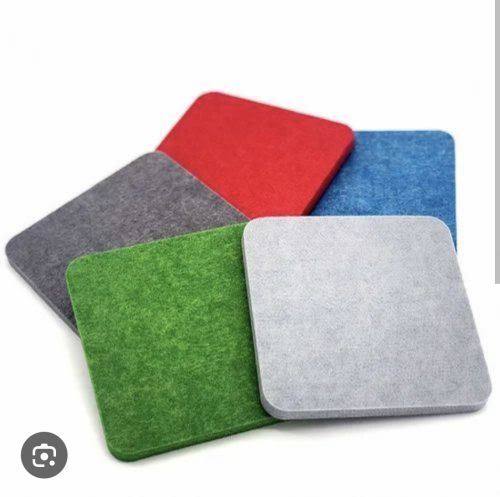 PET Plain Echoustic Acoustic Panel, Sheet Size : 48x96inch