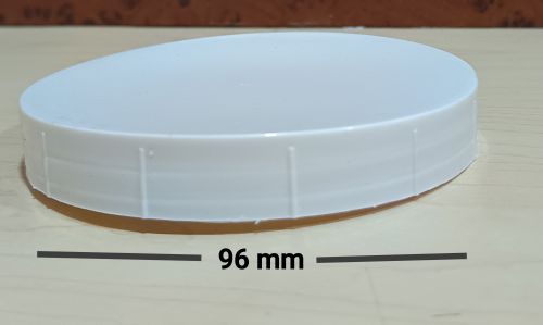 White Plastic Jar Cap, Shape : Round