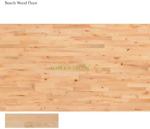 Natural Polished Wood Junckers Beech Variation Flooring for Interior Use