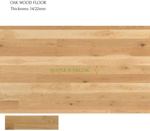 Polished Junckers Oak Variation Hardwood Flooring, Length : 6ft