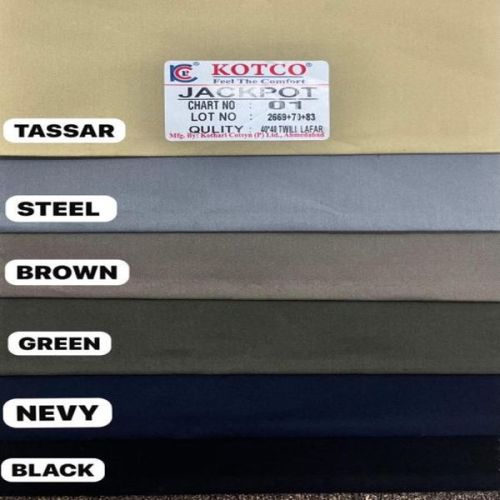 Plain Twill Cotton Fabric, Technics : Machine Made for Textile Industy