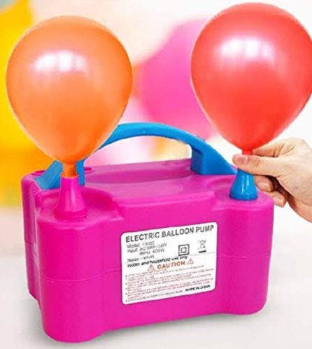 Plastic Electric Balloon Pump, Color : Pink