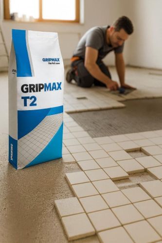 Gripmax IS 15477:2019 Wall Tile Adhesive, Packaging Type : Gray