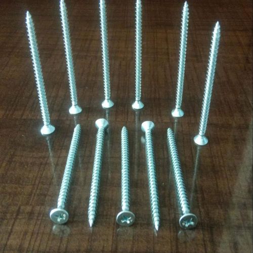 Polished Metal 4x60 Mm Chipboard Screw, Color : Grey