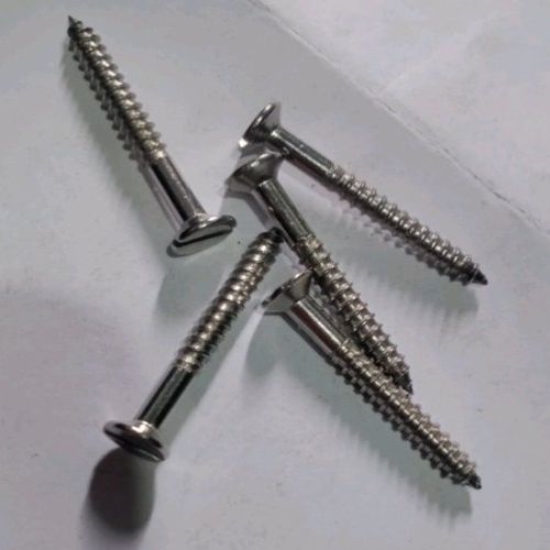 Polished Metal 4x70 Mm Chipboard Screw, Color : Grey