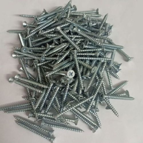 Polished Metal 5x50 Mm Chipboard Screw, Color : Grey