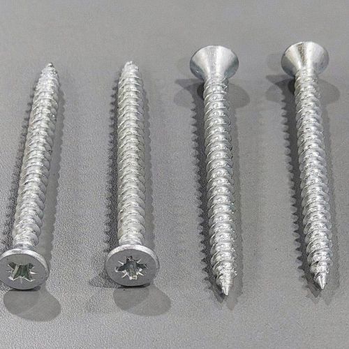 Polished Metal 5x60 Mm Chipboard Screw, Color : Grey