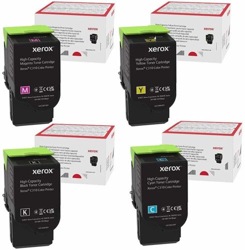 Genuine Xerox C310 / C315 CMYK High Capacity Toner Cartridge Set