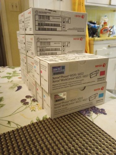 Genuine Xerox Phaser 6020 6022 Wc 6025 6027 CMYK Toner Cartridge Set