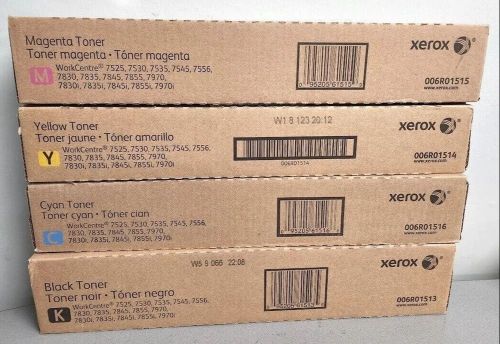 Genuine Xerox Workcentre 7830/7835/7845/7855 CMYK Toner Cartridge Set