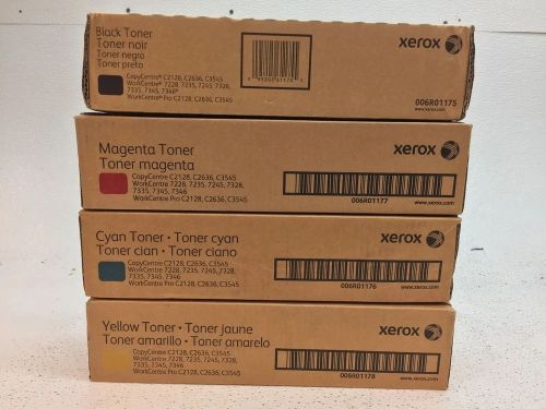 Genuine Xerox Workcentre CMYK Toner Cartridge Set