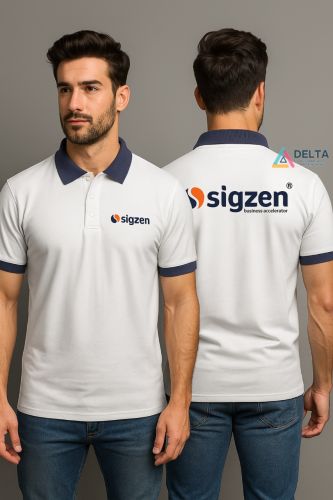 Customized Corporate Uniform T-Shirt with DTF Printed Logo