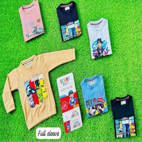 Printed Boys Cotton T-Shirts Casual Wear