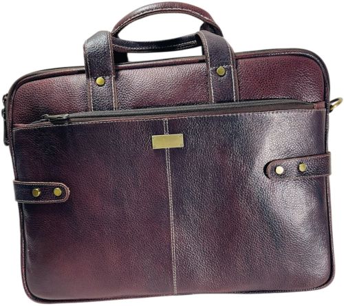 Grafty Global Plain Laptop Bag Leather Briefcase 15*11