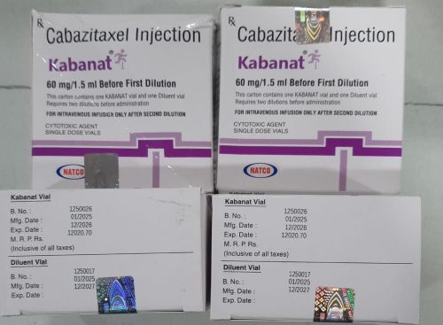 Kabanat Cabazitaxel Injection, Dosage Form : 60 mg