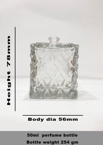 Empty Glass Perfume Bottles, Color : Transparent