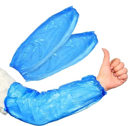 Plastic Disposable Sleeves, Color : Blue Standard for Food