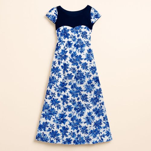 All Georgette Semi Collar Embroidered Ladies Gown