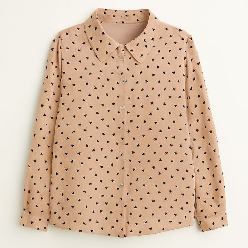 Ladies Full Sleeve Printed Top, Packaging Type : Multicolor