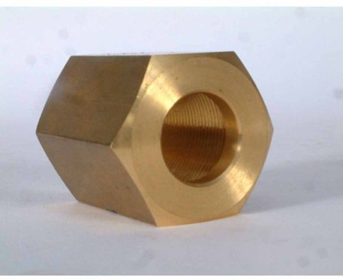 Induction Furnace Brass Hexagonal Nut, Color : Golden