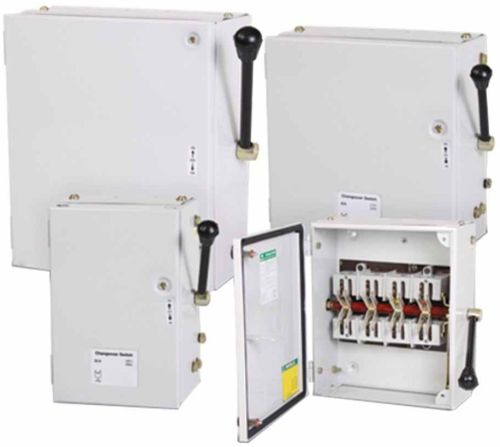 Plastic Metal Manual Changeover Switch, Color : White