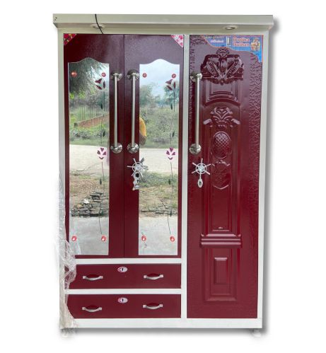 Polished Non Breakable 4 Door Stainless Steel Almirah