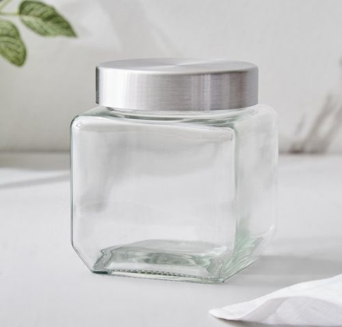 Storovia RPM-str-gj-018 Glass Storage Jar, Color : Transparent