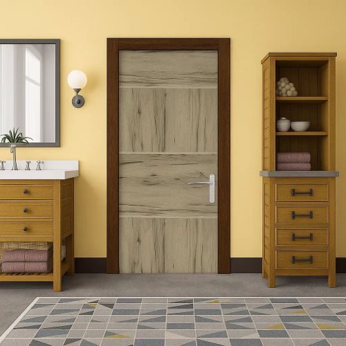 Wood Plastic Composite Textured WPC Door