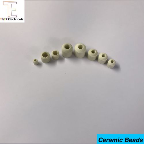 Steatite Ceramic Beads, Color : Off White