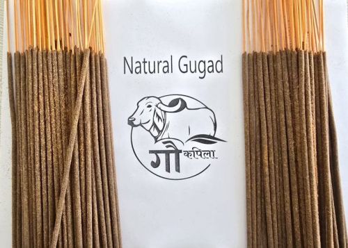 Natural Gugad Cow Dung Incense Sticks, Packaging Type : Brown