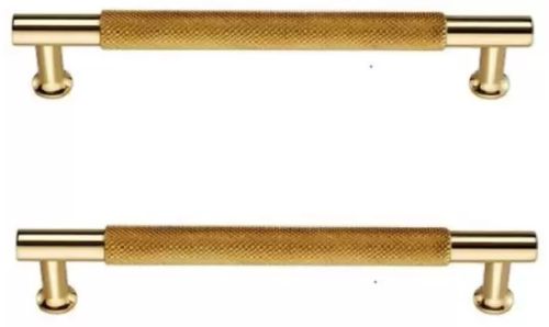 96mm Brass Cabinet Handles Antique Finish with Intricate Grip Design