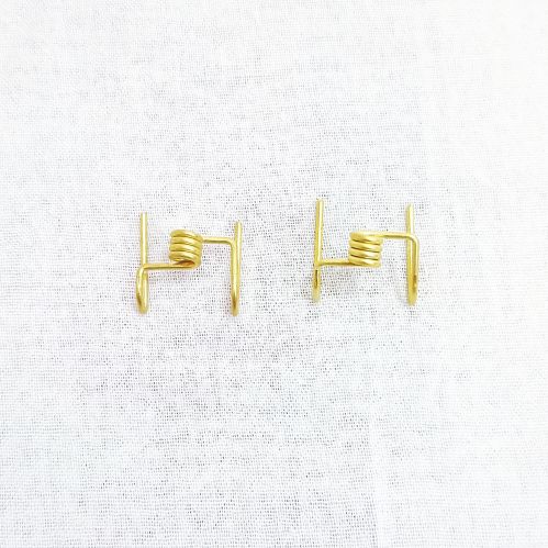 Polished Pure Brass Samai Kadi Wick Holders, Color : Golden, Gold