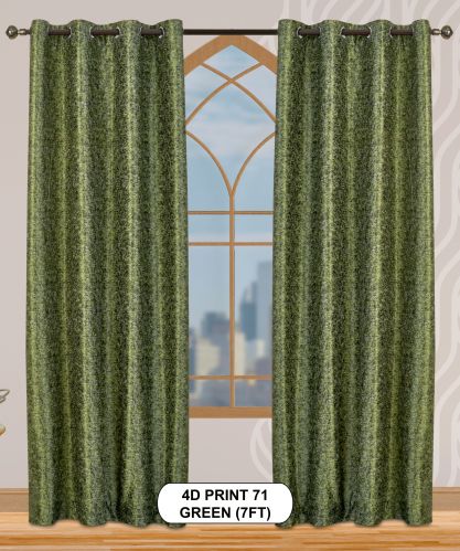 4d print 71 green window curtains
