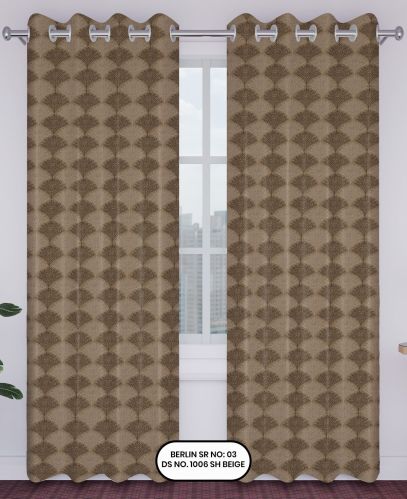 Berlin Jacquard Curtain – Beige | Design no.1006 | SR.no. 03 | Ring Style