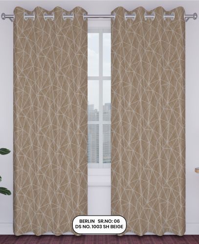 Berlin Jacquard Curtain – Beige | Design no.1003 | SR.no. 06 | Ring Style