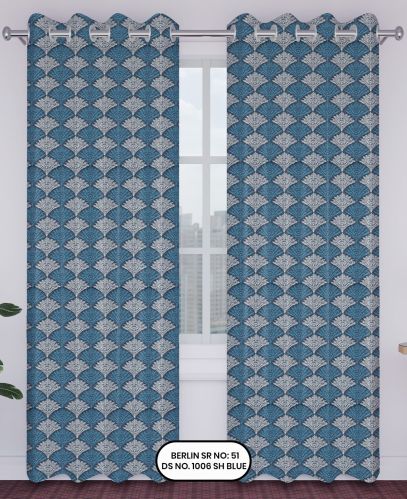 Berlin Jacquard Curtain – Blue| Design no.1006 | SR.no.51 | Ring Style