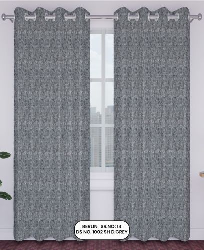 Berlin Jacquard Curtain – D-Grey | Design no.1002 | SR.no. 14 | Ring Style