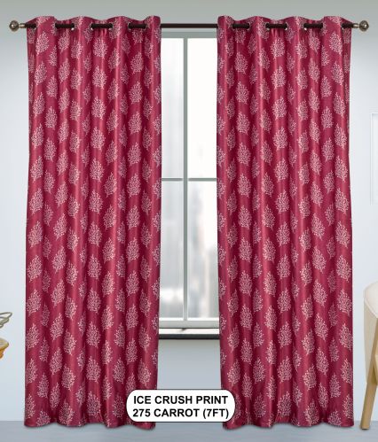 Ice Crush Print 275 Carrot Light Window Curtains