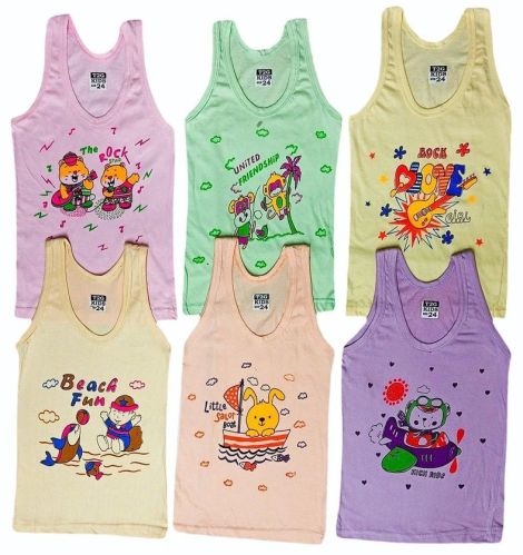 Kids Cotton Printed Vest Casual Wear