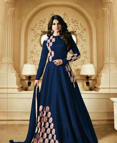 Silk Ethnic Wear Designer Dress M, XL, Packaging Type : Multicolor